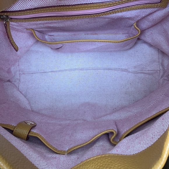 Dooney & Bourke Pebble Logo Lock Large Sac in natural. - Picture 5 of 15